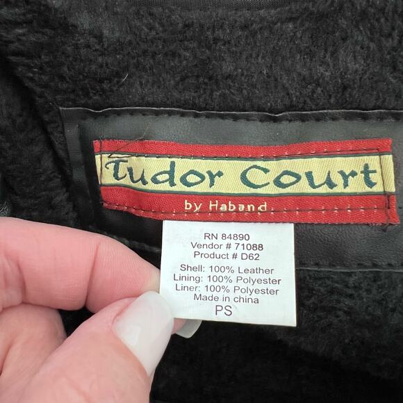 Tudor Court Vintage Patchwork Leather Jacket Sz. Sm. Petite SI-776 - Picture 9 of 11